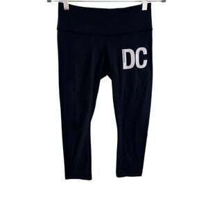 Lululemon x Soulcycle Washington DC Black Cropped Align Leggings Size 6
